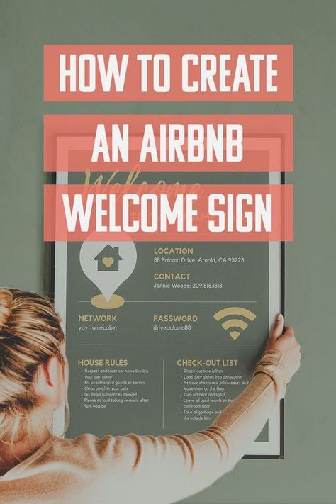 Welcome Guide Airbnb, Airbnb Information Book, Furnishing Airbnb On A Budget, Air Bnb Ideas Decor, Airbnb Management, Airbnb Checklist, Airbnb Cabin, Air Bnb Tips, Airbnb Apartment