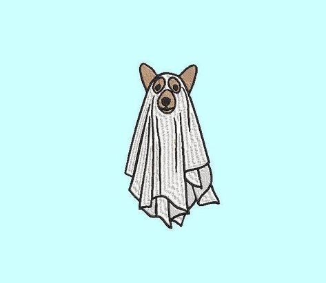 Do you are someone you know Love Corgies and Halloween?  This embroidery file comes in 3 sizes and each size comes with its instruction file.  This file includes, stitch counts, stabilizer recommendations and more. See the sample in the listing pictures.  This is a digital download to be used on an embroidery machine.  You will instantly be able to download a zip file containing the following machine embroidery files.   Unless noted otherwise all sizes include the following files: CSD, DST, EMD, Corgi Tattoo, Dog Ghost, Ghost Embroidery, Ghost Drawing, Corgi Owner, Corgi Art, Dog Embroidery, Dog Mommy, Ghost Tattoo