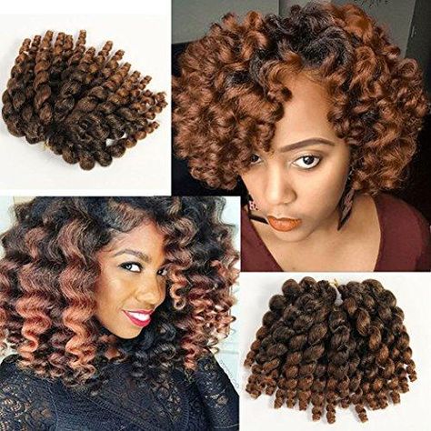 3 Packs 2X Ringlet Wand Curl JAMAICAN BOUNCE 8 inch Synthetic Hair Crochet Braids African Collection 22 roots #T30 Jamaican Braids, Crochet Curl, Crochet Hair Curly, Wand Curl Crochet Hair, Jamaican Bounce Crochet, Havana Mambo Twist Crochet, Jamaican Bounce, Mambo Twist, Curl Braids