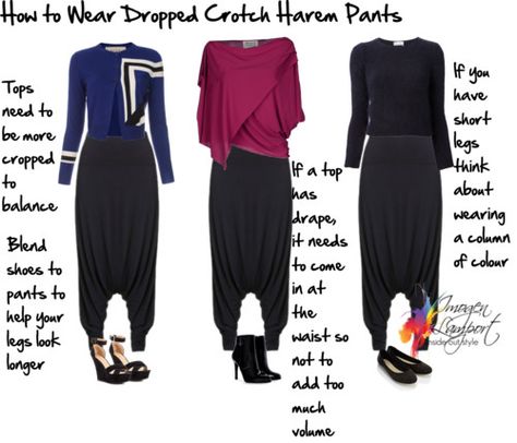 Harem Pants Outfit, Style Harem Pants, Trousers Women Outfit, Inside Out Style, Crop Trousers, Drop Crotch Pants, Harem Pant, Just Style, Purple Top