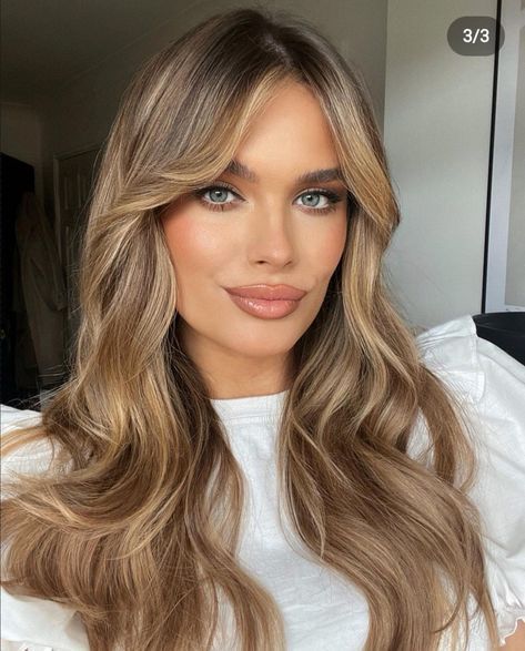 Golden Beige Hair, Honey Beige Hair, Caramel Honey Hair, Honey Blonde Balayage Brunettes, 2023 Blonde, Beige Balayage, Rambut Brunette, Dark Blonde Hair Color, Beige Hair