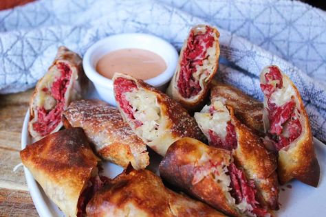 Reuben Egg Rolls