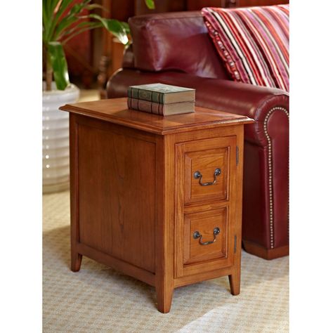 Have to have it. Leick 10030MED Favorite Finds Shaker Cabinet End - $189 @hayneedle Wood Shaker Cabinets, Tables With Storage, Solid Wood Design, Raised Panel Doors, Diy End Tables, Chair Side Table, Wood End Tables, Wood Table Top, End Tables With Storage