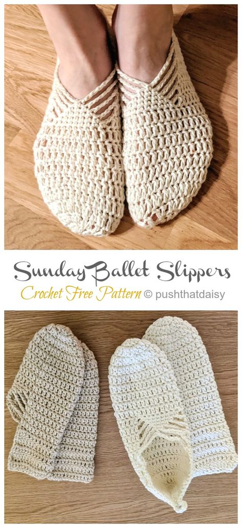 Women Sunday Ballet Slippers Crochet Free Pattern [Video] -#Crochet; Adult #Slippers; Free Patterns Crochet Ballerina Slippers, Crochet Women’s Slippers, Crochet Ballet Slippers, Slippers Crochet Free Pattern, Crochet Slippers Pattern, Crochet Slippers Adult Free Pattern, Hand Fasting, Slipper Pattern, Easy Crochet Slippers