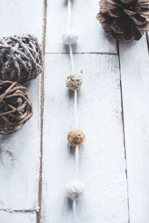 Mini Crochet Ball Garland Pattern — Megmade with Love Bobble Garland Crochet, Crochet Bead Garland, Crochet Ball Garland, Crochet Ball Pattern, Nursery Photos, Dainty Crochet, Dreamy Nursery, Crochet Garland, Crochet Ball