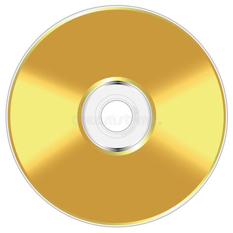 Golden compact disc. Realistic vector illustration of golden compact disc isolat , #Aff, #Realistic, #vector, #disc, #Golden, #compact #ad Compact Disc, Gold Disc, Technology Logo, Innovation Technology, Gold Metal, Stock Vector, Vector Illustration, Technology