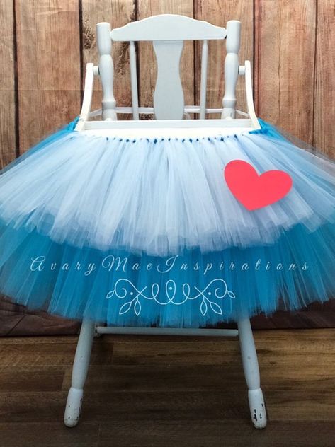 First Birthday Highchair Banner, First Birthday Highchair, High Chair Tutu, Tulle Table, Alice In Wonderland Tea Party Birthday, Onederland Birthday Party, 1st Birthday Party For Girls, Birthday Highchair, Highchair Banner