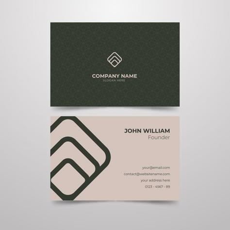 Minimal business card theme | Free Vector #Freepik #freevector #business-card #business #card #design Minimal Visiting Card Design, Back Of Business Card Ideas, Business Card Icons, Business Card Design Minimal, Elegant Business Cards Design, Graphic Design Business Card, Premium Business Cards, Modern Business Cards Design, Name Card Design