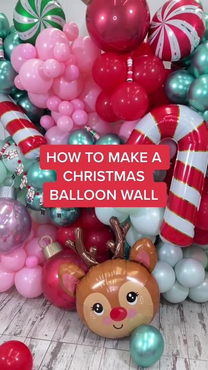 How to Make a Christmas Balloon Wall! 🎈#fypシ #tiktokholidays #hack #... | Balloon Wall | TikTok Balloon Wall Diy, Christmas Balloon Wall, Michael Buble Christmas, Wall Diy, Christmas Balloons, Balloon Wall, Diy Wall, Balloons, The Creator