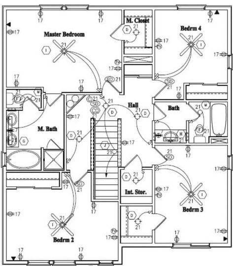 Electrical House Plan details - Engineering Discoveries Electrical Plan Symbols, Building Engineering, Plumbing Layout, Plumbing Plan, Residential Plumbing, Create Floor Plan, Home Electrical Wiring, House Wiring, Electrical Layout