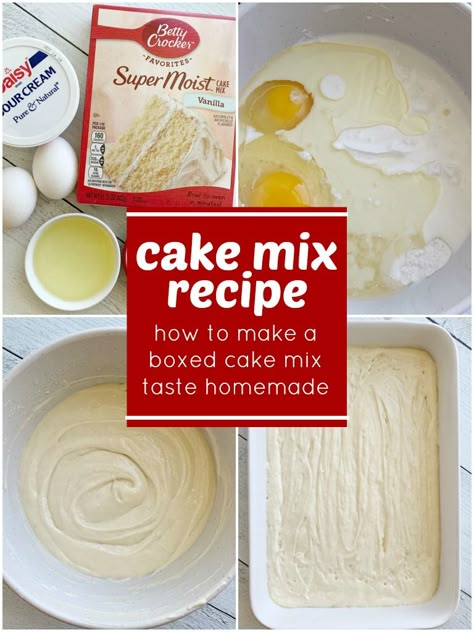 Cake Mix Taste Homemade, Pudding Cake Mix, Doctored Cake Mix Recipes, Oreo Cake Pops, Cake Mix Doctor, Best Cake Mix, Cake Mix Recipe, Betty Crocker Cake Mix, Betty Crocker Cake