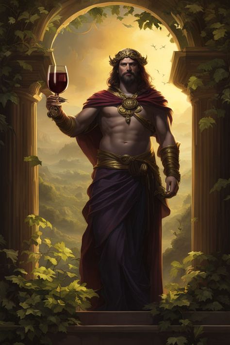 Playground - Dionysus Dionysus Fanart, Dionysus Art, Dionysus God, Fae Aesthetic, Fill The Frame, One Image, Image Generator, Create Art, Greek Gods