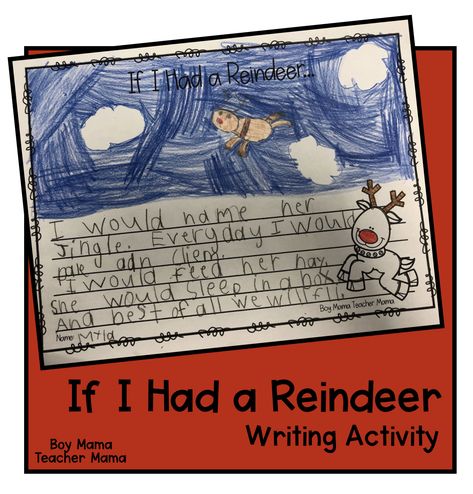 If I Had a Reindeer Writing Activity If I Had A Pet Reindeer Writing Free, Reindeer Writing Kindergarten, Reindeer Activities For Kids, Reindeer Writing Activities, Christmas Writing Kindergarten, Reindeer Activities, Reindeer Facts, Reindeer Writing, Christmas Writing Activities