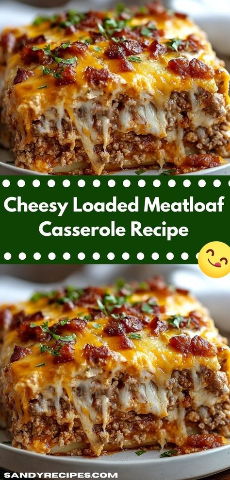 Discover a delicious twist on classic comfort food! This Cheesy Loaded Meatloaf Casserole is not only simple to make but also delivers a mouthwatering experience, perfect for gatherings or cozy family dinners. Loaded Meatloaf Casserole, Loaded Meatloaf, Instant Pot Pot Roast Recipe, Cheesy Meatloaf, Meatloaf Casserole, Instant Pot Pot Roast, Ground Recipes, Pot Roast Recipe, Potato Toppings