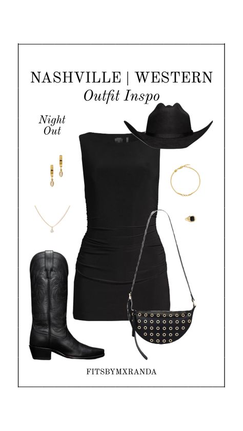 NASHVILLE OUTFIT INSPO | LTK IN BIO #outfitinspo #outfit #western #nashville New Years In Nashville Outfit, New Year’s Eve Nashville Outfits, Nashville Outfits Going Out Winter, All Black Bachelorette Party Outfit Nashville, Nashville Outfits Black, Nashville Night Out, Graceland Outfits, Nashville New Years Eve Outfit, Western Club Outfit