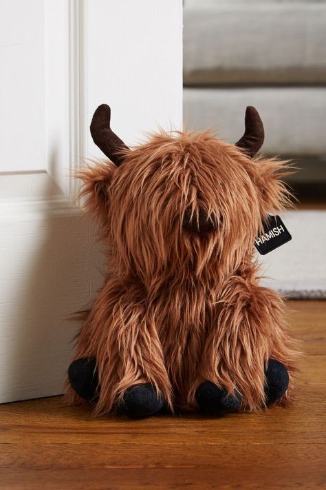 Cow Nursery, Fluffy Cows, Cute Stuffed Animals, Sponge Cleaning, Door Stop, My New Room, Highland Cow, Room Makeover, Stuffed Animal