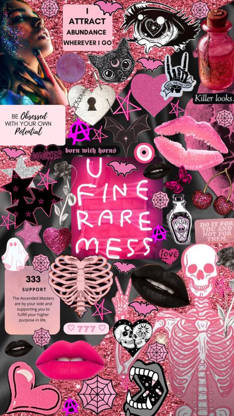 Pink Goth Aesthetic Wallpaper, Pink Goth Aesthetic, Goth Aesthetic Wallpaper, Halloween Wallpaper Iphone Backgrounds, Pink Goth, Rose Gold Wallpaper, Pink Wallpaper Girly, Scary Wallpaper, Goth Wallpaper