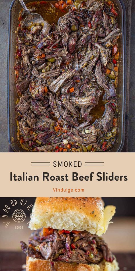 Budino Recipe, Chocolate Budino, Roast Beef Sliders Recipes, Italian Roast Beef, Sliders Recipes Beef, Slider Recipe, Smoked Chuck Roast, Roast Beef Sliders, Slider Rolls