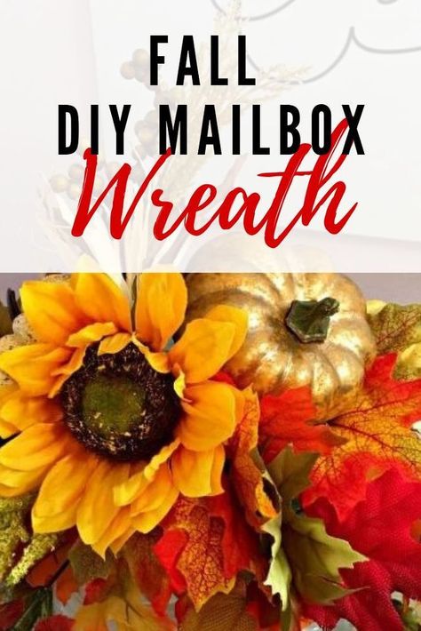 Floral wreath DIY seasonal mailbox decorations. DIY mailbox ideas for curb appeal for spring, summer, fall and winter. How to create outdoor DIY home decor on a budget to give your home some roadside curb appeal. The best holiday design on a dime DIY mailbox decor ideas for a DIY wreath not for your front door, but for your mailbox. Diy Mailbox Ideas, Floral Wreath Diy, Mailbox Wreath, Mailbox Diy, Mailbox Decorations, Creative Mailbox, Diy Mailbox, Mailbox Ideas, Fall Mums