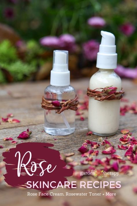 Rose Skin Care, Rose Skincare, Skincare Recipes, Rose Water Toner, Rose Face, Natural Hair Mask, How To Grow Eyebrows, Anti Aging Oils, Boost Hair Growth