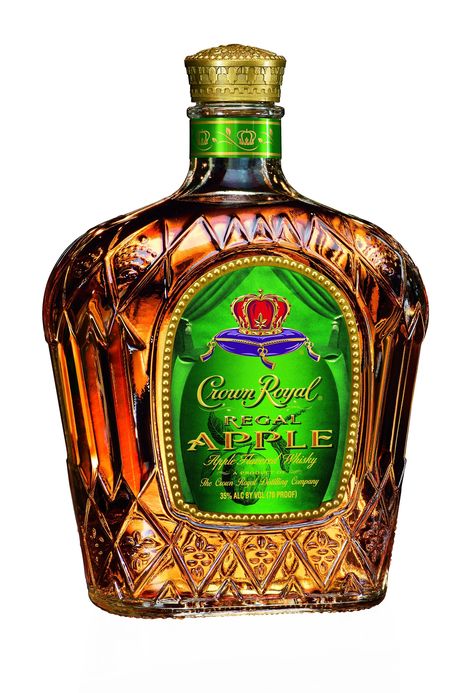 Review: Crown Royal Regal Apple - Drinkhacker Flavored Tequila, Crown Royal Apple, Crown Apple, Apple Whiskey, Apple Cocktail, Coctails Recipes, Whisky Drinks, Rum Cocktails, Whiskey Drinks