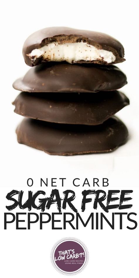 Sugar Free Peppermint Patties, Keto Peppermint Patties, Christmas Cookies For Diabetics, Sugar Free Desserts Easy, Low Carb Candy, Sugar Free Baking, Sugar Free Recipes Desserts, Sugar Free Sweets, Postre Keto