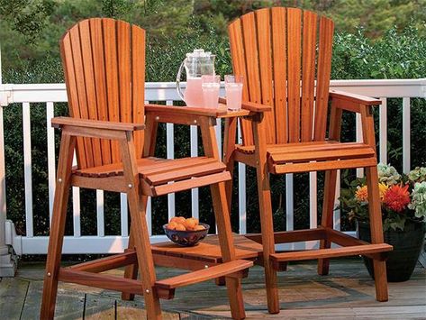 This version of Chris Marshall's complete Tall Outdoor Chair plan includes more construction drawings and complete building instructions. Tall Adirondack Chair Plans, Outdoor Chairs Design, Adirondack Table, Adirondack Chairs Diy, Rocking Chair Plans, Adirondack Chair Plans Free, Adirondack Chair Plans, Outdoor Chair Set, Tall Chairs