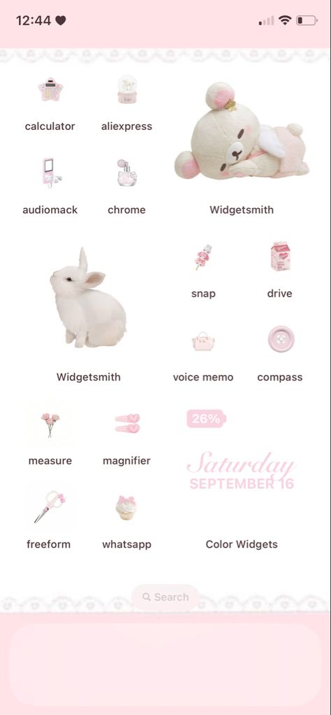 pink || coquette || dollette || wonyoung || wonyoungism || pink pilates princess || ios || aesthetic || pink aesthetic || sanrio || korilakkuma || my melody || girly || girly girl || Pink Pilates Princess Homescreen, Wonyoungism Homescreen, Rilakuma Wallpapers, Aesthetic Sanrio, Pink Ios, Ios Aesthetic, Pink Pilates Princess, Pink Pilates, Phone Inspo