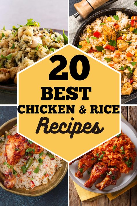 Best Chicken and Rice Recipes in 2023 Leftover Chicken With Rice, Mild Chicken Recipes, Recipes For Chicken And Rice, Chicken Rice Dishes Easy Dinners, Chicken With Rice And Beans, Chicken With White Rice Recipes, Chicken And Rice Bake Healthy, Grilled Chicken And Rice Recipes, Chicken Breast Recipes Rice