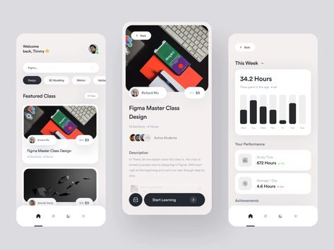 Class App, Ui Ux 디자인, Ux App Design, Studio Marketing, App Design Layout, Card Ui, Ui Design Trends, Ui Ux App, Banner Web