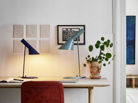 Arne Jacobsen Lamp, Scandinavian Design House, Louis Poulsen Aj, Minimalist Lighting, Royal Hotel, Design Movements, Louis Poulsen, Arne Jacobsen, Guest Bedroom