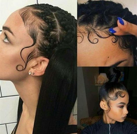 EDGES!! BABY HAIRS! Hair Edges Styles, Edges Styles, Hair Edges, Black Braided Hairstyles, Edge Nails, Edges Hair, Baby Hairs, Wigs Hair