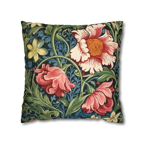 Step into a world of dark romance and intricate artistry with our Morris Throw Pillow Cover series. Imbued with hues of dark sky-blue and persimmon, this vintage-inspired piece pays homage to the iconic designs of William Morris. Instagram Site, Dark Sky, Dark Skies, Persimmon, William Morris, Decorative Pillow Covers, Designer Throw Pillows, Throw Pillow Cover, Icon Design