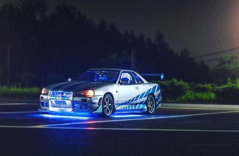 Nissan Skyline R34 Paul Walker, 2 Fast 2 Furious Wallpaper, Nissan Gtr 34, 2 Fast 2 Furious, Fast 2 Furious, Nissan Skyline R34, Nissan R34, Nissan Gtr R34, Tactical Truck