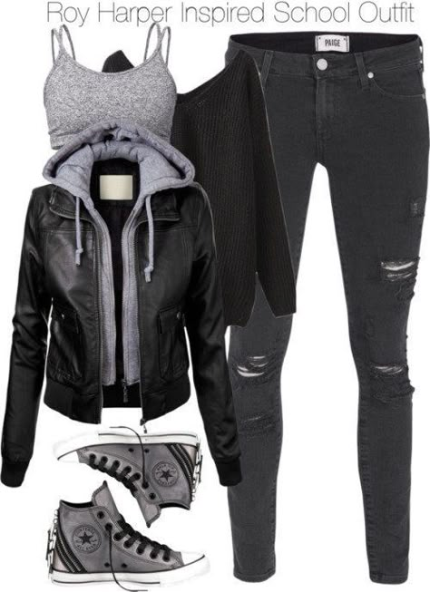 Pop Punk Fashion, Batman Outfits, Badass Outfit, Winter Outfits For School, Tomboy Outfits, Cute Outfits For School, Teenager Outfits, Emo Scene, Winter Mode