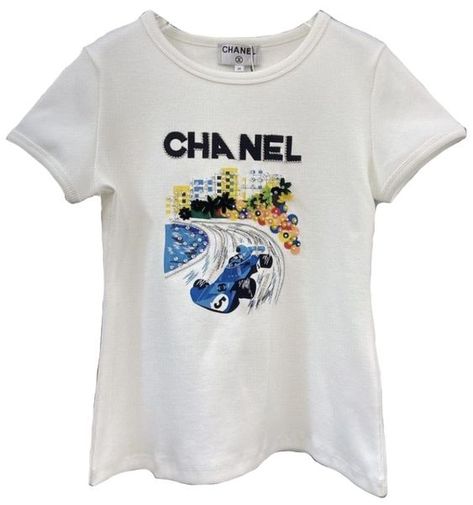 Chanel Tee, Chanel T Shirt, Png Clothes, Chanel Shirt, Stockholm Fashion, Favorite Products, Dream Clothes, Fashion Killa, Piece Of Clothing