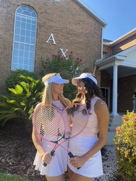 Tennis Work Week Theme, Perfect Match Tennis Bid Day Theme, Sorority Tennis Theme, Perfect Match Sorority Theme, Tennis Bid Day Theme, Perfect Match Bid Day, Tennis Bid Day, Tennis Barbie, Country Club Attire