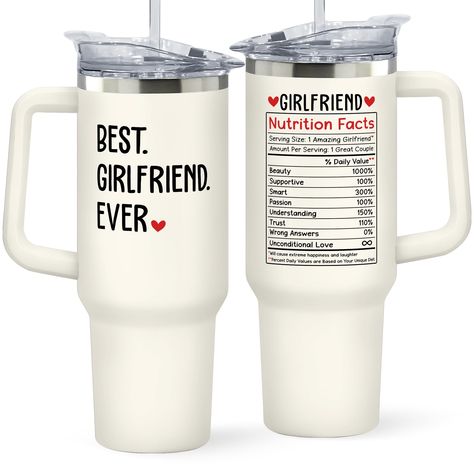 PRICES MAY VARY. GIFTS FOR GIRLFRIEND: To your special girlfriend, let this tumbler be a symbol of your immense love and boundless gratitude for having her in your life. Suitable for gift for girlfriend, gift for her, i love my girlfriend, girlfriend gift ideas, romantic gifts for her, gifts for girlfriend romantic, gifts for her who has everything, love gifts for her, gifts for girlfriend unique,... ANNIVERSARY GIFT FOR HER OR ANY OCCASION: Our tumbler is an lovely way to make her important mil Girlfriends Gift Ideas, What To Get Girlfriend For Birthday, Girlfriend Xmas Gift Ideas, Gifts To Buy For Girlfriend, Good Gifts For Girlfriends, Girlfriend Birthday Gifts Ideas, Special Gifts For Girlfriend, Girlfriend Gifts Ideas, Cute Girlfriend Gifts