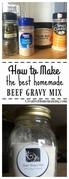 Homemade Beef Gravy, Beef Gravy Mix, Budget Dinner, Healthy Recipes Easy, Dinner Beef, Homemade Dry Mixes, Homemade Spice Mix, Brown Gravy Mix, Homemade Pantry