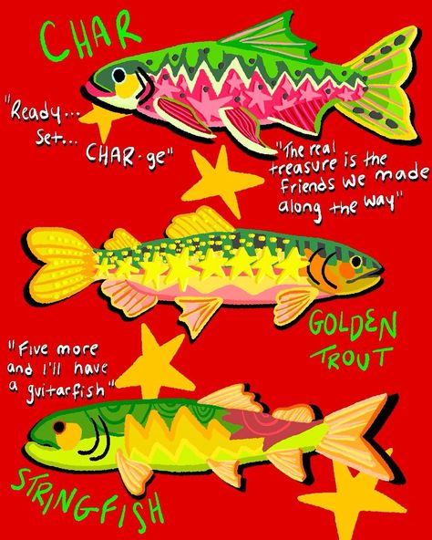 Back 2 fish posting Japanese Fish, Posca Art, Exotic Fish, Colorful Fish, Nintendo Ds, Nintendo 3ds, Fish Art, Tropical Fish, Funky Art