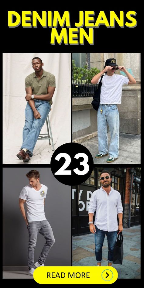 Step into the best of denim fashion with our denim jeans men collection. Featuring a range of styles from classic to patched designs, these jeans are a staple for any wardrobe. Whether paired with a simple white shirt for a clean look or an oversized top for a more laid-back vibe, these jeans deliver both style and comfort. Light Washed Jeans Outfit Men, Blue Baggy Jeans Men’s Outfit, Light Blue Jeans Outfit Men, Loose Jeans Outfit, Light Wash Jeans Outfit, Light Blue Ripped Jeans, Wash Jeans Outfit, Light Denim Jeans, Baggy Jeans Outfit