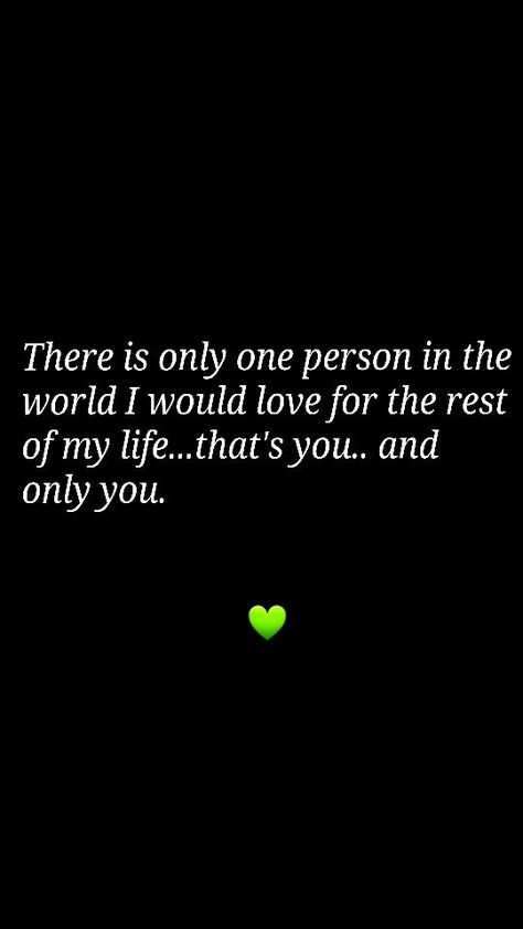 There is only one person in the world I would love for the rest of my life....that's you..and only you. #lovequotes #cutelovequotes #expressinglovequotes #affectionatequotes #quotes #inspirationalquotes #dailyquotes #quoteoftheday #therandomvibez #lifequotes #motivationalquotes Quotes Feelings Love, Love Distance, Love Articles, Soulmate Love Quotes, Sweet Love Quotes, Cute Couple Quotes, Word Up, Super Quotes, Love Quotes For Her