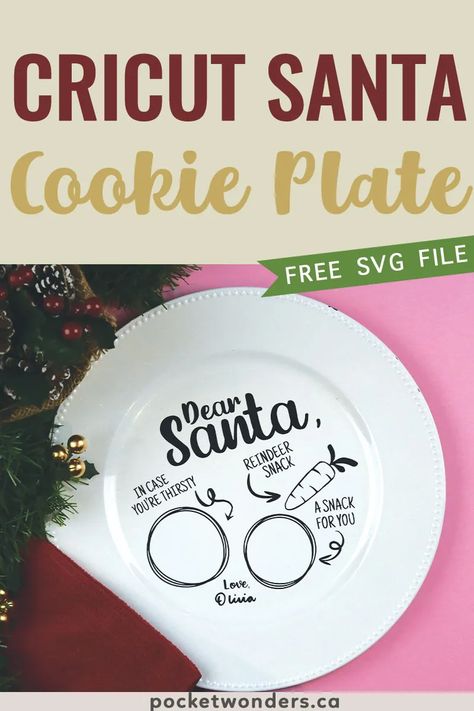 Cricut Christmas Plate, Treats For Santa Svg, Santa Cookie Plate Svg, Treats For Santa Svg Free, Cricut Santa Cookie Plate Svg Free, Santa Plate Svg Free, Cookies For Santa Plate Svg Free, Cricut Santa Cookie Plate, Christmas Cookie Plates Diy