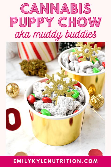 Puppy Chow Mix, Marajuana Recipes, Cannabutter Recipe, Muddy Buddies Recipe, Cannibis Recipes, Puppy Chow Recipes, Peanut Butter Snacks, Muddy Buddies, Holiday Favorite Recipes