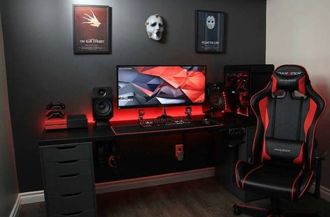 Gamer Bedroom, Small Game Rooms, Gaming Desk Setup, Best Gaming Setup, Computer Gaming Room, Dragon Nest, Pc Gaming Setup, Video Game Room Design, Future Room