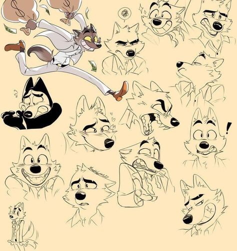 Lil Doodles, Mister Wolf, Mr Wolf, Fun To Draw, The Bad Guys, 캐릭터 드로잉, Bad Guys, Character Design References, Disney Fan Art