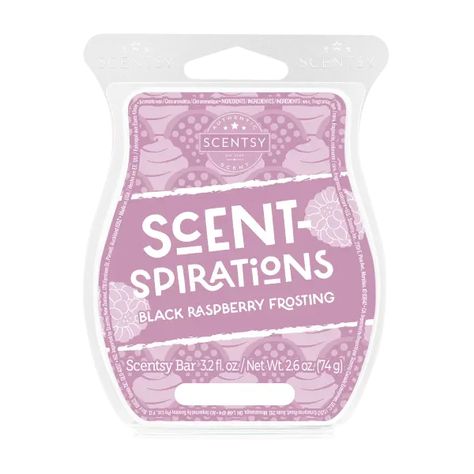 Black Raspberry Vanilla Scent-Spirations | Scentsy Wax Collection Scentsy Washer Whiffs, Scentsy Starter Kit, Raspberry Sangria, Scentsy 2024, Raspberry Frosting, Scentsy Buddy Clips, Scentsy Bar, Scent Warmers, Scentsy Wax Bars