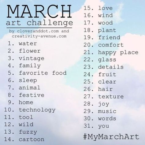 March Art Challenge, March Art, Comics Sketch, Doodle Challenge, 30 Day Art Challenge, 30 Day Drawing Challenge, Wind Art, Art Journal Prompts, Drawing Prompt