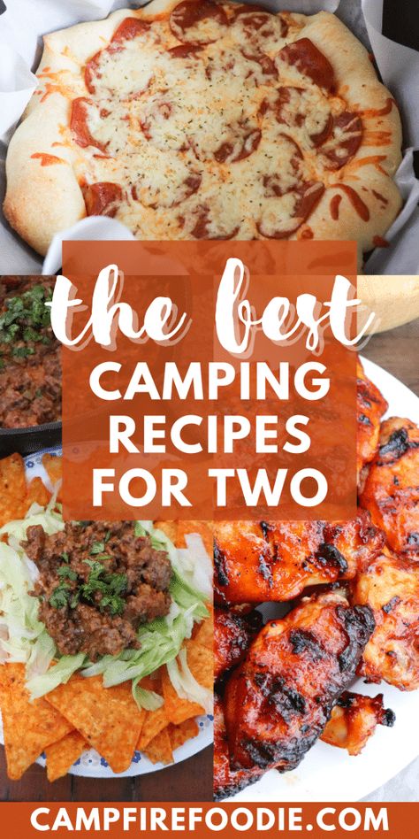 Camping Recipes For Two, Camping Quick Meals, Camping Meals For 2 People, Camping Recipes Easy Outdoor Cooking, Recipes For Camping Dinners, Camping Meals For Two, Camping Meals Dinner, Camping For Two, Camping Recipes Easy