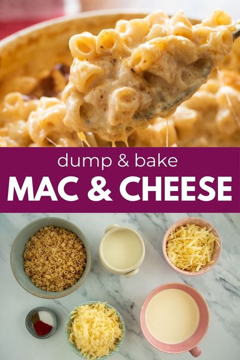 Looking for a delicious and comforting meal idea? Try out this creamy mac & cheese recipe! This no flour, no boil mac and cheese is the perfect dish to indulge in when you're craving something cheesy and flavorful. Whether you're a mac and cheese fanatic or just looking to try something new for dinner, this baked mac and cheese will surely satisfy your taste buds. Give it a try today for a scrumptious homemade meal that everyone will love! Baked Mac And Cheese No Boil, Baked Mac And Cheese No Flour, Mac And Cheese Without Flour, No Boil Mac And Cheese, Simple Mac And Cheese Recipe, Simple Mac And Cheese, Delicious Mac And Cheese, Vegetarian Side Dish Recipes, Easy Mac N Cheese Recipe